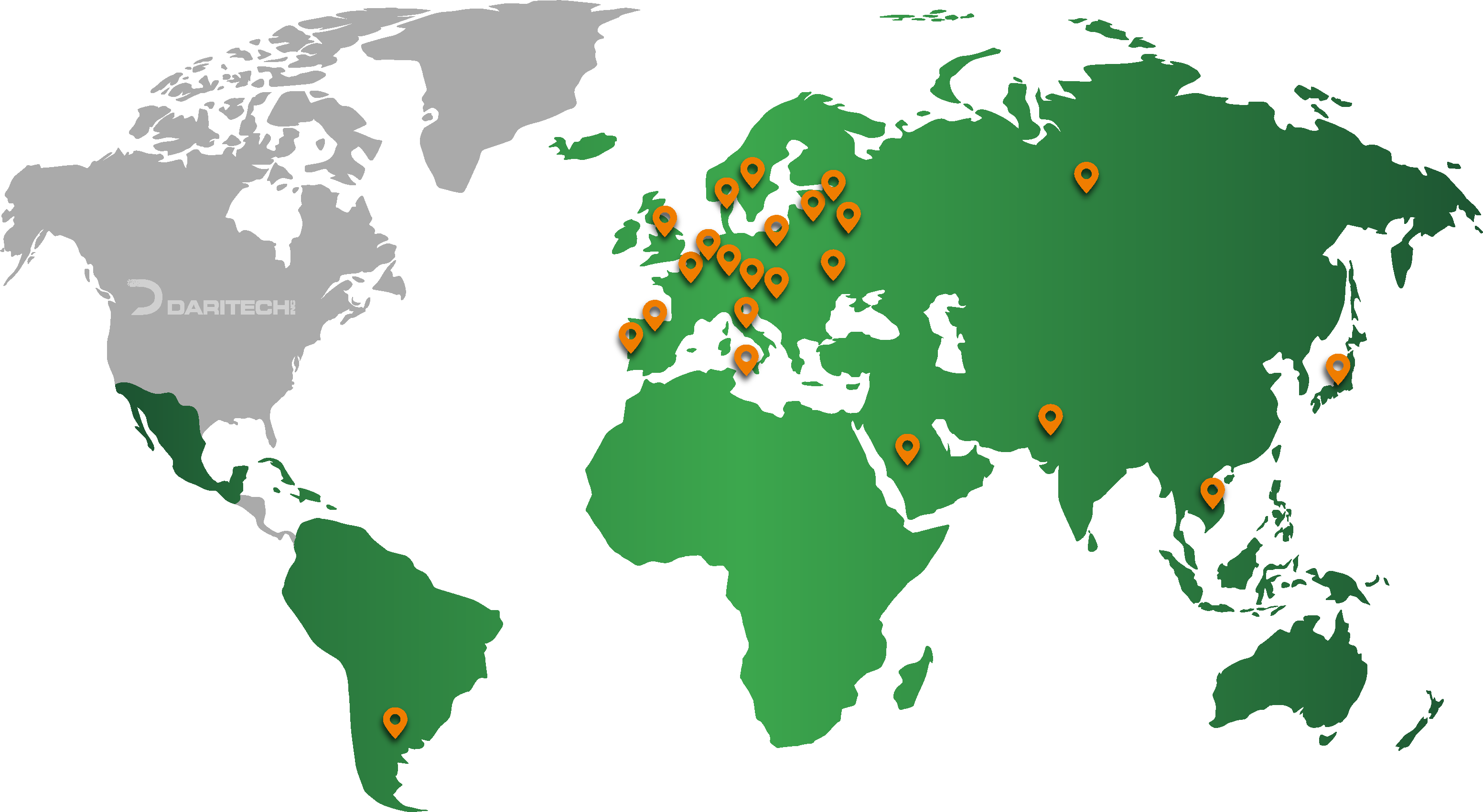 Wereldkaart V2 transparant